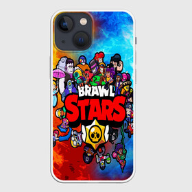 Чехол для iPhone 13 mini с принтом BrawlStars All heroes в городе Новоалтайск,  |  | brawlstars | leon | битваогней | бравлстарc | игра | игры | леон | мультик
