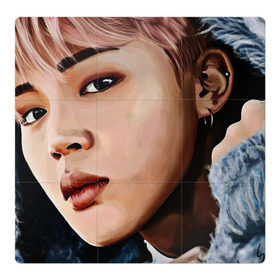 Магнитный плакат 3Х3 с принтом Jimin BTS в городе Новоалтайск, Полимерный материал с магнитным слоем | 9 деталей размером 9*9 см | Тематика изображения на принте: bts | jimin | бтс | группа | корея | чимин