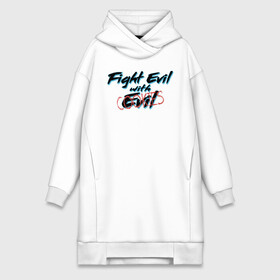Платье-худи хлопок с принтом Fight Evil with Cookies в городе Новоалтайск,  |  | cookie | cookies | cookis | evil | fight evil | борьба | вдохновление | взгляды | добро | жизненная позиция | зло | куки | кукис | мотивация | печенье | печенька | печеньки | студент | студентам | юмор