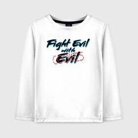 Детский лонгслив хлопок с принтом Fight Evil with Cookies в городе Новоалтайск, 100% хлопок | круглый вырез горловины, полуприлегающий силуэт, длина до линии бедер | cookie | cookies | cookis | evil | fight evil | борьба | вдохновление | взгляды | добро | жизненная позиция | зло | куки | кукис | мотивация | печенье | печенька | печеньки | студент | студентам | юмор