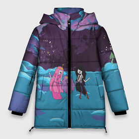 Женская зимняя куртка 3D с принтом Princesses в городе Новоалтайск, верх — 100% полиэстер; подкладка — 100% полиэстер; утеплитель — 100% полиэстер | длина ниже бедра, силуэт Оверсайз. Есть воротник-стойка, отстегивающийся капюшон и ветрозащитная планка. 

Боковые карманы с листочкой на кнопках и внутренний карман на молнии | adventure time | dsgngerzen | lumpy space princess | marceline | princess bubblegum | vdgerir | время приключений | парнишка | пёс | пес джейк | фин | финн и джейк