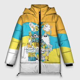 Женская зимняя куртка 3D с принтом Adventure Time в городе Новоалтайск, верх — 100% полиэстер; подкладка — 100% полиэстер; утеплитель — 100% полиэстер | длина ниже бедра, силуэт Оверсайз. Есть воротник-стойка, отстегивающийся капюшон и ветрозащитная планка. 

Боковые карманы с листочкой на кнопках и внутренний карман на молнии | adventure time | dsgngerzen | finn | jake | princess bubblegum | бубль гум | время приключений | парнишка | пёс | пес джейк | фин | финн и джейк | финн мёртанс vdgerir | финн парнишка