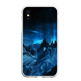 Чехол для iPhone XS Max матовый с принтом Северное сияние в городе Новоалтайск, Силикон | Область печати: задняя сторона чехла, без боковых панелей | galaxy | nasa | nebula | space | star | абстракция | вселенная | галактика | звезда | звезды | космический | наса | планеты