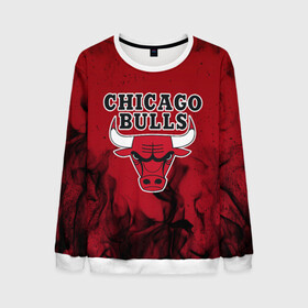 Мужской свитшот 3D с принтом CHICAGO BULLS | ЧИКАГО БУЛЛС в городе Новоалтайск, 100% полиэстер с мягким внутренним слоем | круглый вырез горловины, мягкая резинка на манжетах и поясе, свободная посадка по фигуре | 23 | bright | bulls | chicago bulls | fire | flame | heat | jordan | light | logo | michael jordan | nba | paris saint germain | psg | red | sport | wildfire | быки | джордан | искры | лого | майкл джордан | огненный | огонь | пламя | пожар