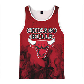 Мужская майка 3D с принтом CHICAGO BULLS | ЧИКАГО БУЛЛС в городе Новоалтайск, 100% полиэстер | круглая горловина, приталенный силуэт, длина до линии бедра. Пройма и горловина окантованы тонкой бейкой | Тематика изображения на принте: 23 | bright | bulls | chicago bulls | fire | flame | heat | jordan | light | logo | michael jordan | nba | paris saint germain | psg | red | sport | wildfire | быки | джордан | искры | лого | майкл джордан | огненный | огонь | пламя | пожар