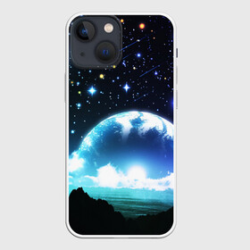 Чехол для iPhone 13 mini с принтом ЛУНА в городе Новоалтайск,  |  | Тематика изображения на принте: galaxy | nasa | nebula | space | star | абстракция | вселенная | галактика | звезда | звезды | космический | наса | планеты