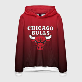 Мужская толстовка 3D с принтом CHICAGO BULLS в городе Новоалтайск, 100% полиэстер | двухслойный капюшон со шнурком для регулировки, мягкие манжеты на рукавах и по низу толстовки, спереди карман-кенгуру с мягким внутренним слоем. | bulls | chicago | chicago bulls | nba | red bulls | usa | америка | быки | нба | сша | чикаго буллс