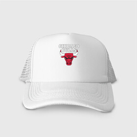 Кепка тракер с сеткой с принтом CHICAGO BULLS в городе Новоалтайск, трикотажное полотно; задняя часть — сетка | длинный козырек, универсальный размер, пластиковая застежка | bulls | chicago | chicago bulls | nba | red bulls | usa | америка | быки | нба | сша | чикаго буллс