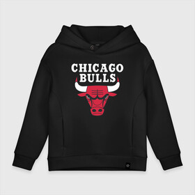 Детское худи Oversize хлопок с принтом CHICAGO BULLS в городе Новоалтайск, френч-терри — 70% хлопок, 30% полиэстер. Мягкий теплый начес внутри —100% хлопок | боковые карманы, эластичные манжеты и нижняя кромка, капюшон на магнитной кнопке | bulls | chicago | chicago bulls | nba | red bulls | usa | америка | быки | нба | сша | чикаго буллс