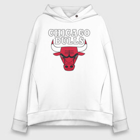 Женское худи Oversize хлопок с принтом CHICAGO BULLS в городе Новоалтайск, френч-терри — 70% хлопок, 30% полиэстер. Мягкий теплый начес внутри —100% хлопок | боковые карманы, эластичные манжеты и нижняя кромка, капюшон на магнитной кнопке | bulls | chicago | chicago bulls | nba | red bulls | usa | америка | быки | нба | сша | чикаго буллс
