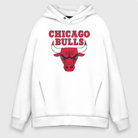 Мужское худи Oversize хлопок с принтом CHICAGO BULLS в городе Новоалтайск, френч-терри — 70% хлопок, 30% полиэстер. Мягкий теплый начес внутри —100% хлопок | боковые карманы, эластичные манжеты и нижняя кромка, капюшон на магнитной кнопке | bulls | chicago | chicago bulls | nba | red bulls | usa | америка | быки | нба | сша | чикаго буллс