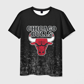 Мужская футболка 3D с принтом CHICAGO BULLS в городе Новоалтайск, 100% полиэфир | прямой крой, круглый вырез горловины, длина до линии бедер | bulls | chicago | chicago bulls | nba | red bulls | usa | америка | быки | нба | сша | чикаго буллс