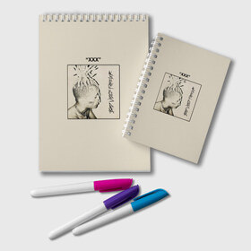 Блокнот с принтом XXXTENTACION BAD VIBES FOREVER в городе Новоалтайск, 100% бумага | 48 листов, плотность листов — 60 г/м2, плотность картонной обложки — 250 г/м2. Листы скреплены удобной пружинной спиралью. Цвет линий — светло-серый
 | bad | forever | tentacion | vibes | xtentacion | xxxtentacion | бэд | вайбс | икс | тентасьён | тентасьон | форевер