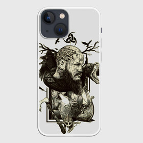 Чехол для iPhone 13 mini с принтом ragnar в городе Новоалтайск,  |  | Тематика изображения на принте: ragnar | travis fimmel | vikings | викинги | норвегия | рагнар лодброк | скандинавия | трэвис фиммел