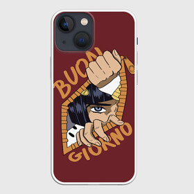 Чехол для iPhone 13 mini с принтом ПРИКЛЮЧЕНИЯ ДЖОДЖО | JOJO S BIZARRE ADVENTURE в городе Новоалтайск,  |  | aureo | battle tendency | blood | crusaders | dio | giorno | giovanna | golden | jjba | jojo memes | jojos | jotaro | manga | phantom | stardust | vento aureo | wind | джо джо | манга