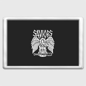 Магнит 45*70 с принтом Ходячие мертвецы Saviors в городе Новоалтайск, Пластик | Размер: 78*52 мм; Размер печати: 70*45 | amc | carol | daryl | dixon | michonne | negan | reaction | rick | season 10 | twd | zombies | диксон | дэрил | зомби | мертвецы | мишонн | неган | реакция | рик | ходячие