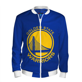 Мужской бомбер 3D с принтом GOLDEN STATE WARRIORS в городе Новоалтайск, 100% полиэстер | застегивается на молнию, по бокам два кармана без застежек, по низу бомбера и на воротнике - эластичная резинка | golden state | golden state warriors | gsw | nba | usa | америка | голден стэйт уорриорз | гсв | нба | сша