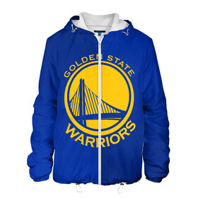 Мужская куртка 3D с принтом GOLDEN STATE WARRIORS в городе Новоалтайск, ткань верха — 100% полиэстер, подклад — флис | прямой крой, подол и капюшон оформлены резинкой с фиксаторами, два кармана без застежек по бокам, один большой потайной карман на груди. Карман на груди застегивается на липучку | Тематика изображения на принте: golden state | golden state warriors | gsw | nba | usa | америка | голден стэйт уорриорз | гсв | нба | сша
