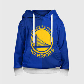 Детская толстовка 3D с принтом GOLDEN STATE WARRIORS в городе Новоалтайск, 100% полиэстер | двухслойный капюшон со шнурком для регулировки, мягкие манжеты на рукавах и по низу толстовки, спереди карман-кенгуру с мягким внутренним слоем | golden state | golden state warriors | gsw | nba | usa | америка | голден стэйт уорриорз | гсв | нба | сша