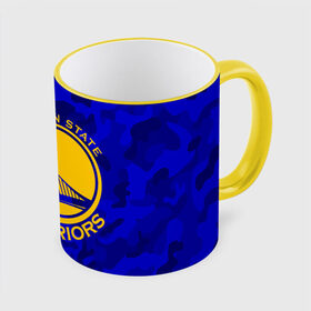 Кружка с полной запечаткой с принтом GOLDEN STATE WARRIORS в городе Новоалтайск, керамика | ёмкость 330 мл | Тематика изображения на принте: golden state | golden state warriors | gsw | nba | usa | америка | голден стэйт уорриорз | гсв | нба | сша