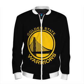 Мужской бомбер 3D с принтом GOLDEN STATE WARRIORS в городе Новоалтайск, 100% полиэстер | застегивается на молнию, по бокам два кармана без застежек, по низу бомбера и на воротнике - эластичная резинка | golden state | golden state warriors | gsw | nba | usa | америка | голден стэйт уорриорз | гсв | нба | сша