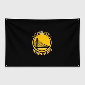Флаг-баннер с принтом GOLDEN STATE WARRIORS в городе Новоалтайск, 100% полиэстер | размер 67 х 109 см, плотность ткани — 95 г/м2; по краям флага есть четыре люверса для крепления | golden state | golden state warriors | gsw | nba | usa | америка | голден стэйт уорриорз | гсв | нба | сша