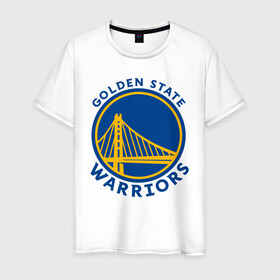 Мужская футболка хлопок с принтом GOLDEN STATE WARRIORS (2020) в городе Новоалтайск, 100% хлопок | прямой крой, круглый вырез горловины, длина до линии бедер, слегка спущенное плечо. | golden state | golden state warriors | gsw | nba | usa | америка | голден стэйт уорриорз | гсв | нба | сша