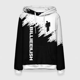 Женская толстовка 3D с принтом BILLIE EILISH в городе Новоалтайск, 100% полиэстер  | двухслойный капюшон со шнурком для регулировки, мягкие манжеты на рукавах и по низу толстовки, спереди карман-кенгуру с мягким внутренним слоем. | be | billie | billie eilish | blohsh | ghoul | билли | билли айлиш