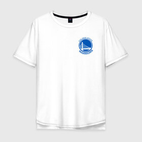 Мужская футболка хлопок Oversize с принтом GOLDEN STATE WARRIORS в городе Новоалтайск, 100% хлопок | свободный крой, круглый ворот, “спинка” длиннее передней части | golden state | golden state warriors | gsw | nba | usa | америка | голден стэйт уорриорз | гсв | нба | сша