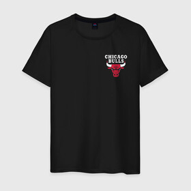Мужская футболка хлопок с принтом CHICAGO BULLS (НА СПИНЕ) | ЧИКАГО БУЛЛС в городе Новоалтайск, 100% хлопок | прямой крой, круглый вырез горловины, длина до линии бедер, слегка спущенное плечо. | bulls | chicago | chicago bulls | nba | red bulls | usa | америка | быки | нба | сша | чикаго буллс
