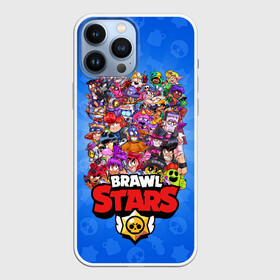 Чехол для iPhone 13 Pro Max с принтом BRAWL STARS ВСЕ ПЕРСОНАЖИ в городе Новоалтайск,  |  | Тематика изображения на принте: brawl stars | bull | colt | crow | leon | leon shark | shark | stars | акула | берли | ворон | динамайк | кольт | леон | леон акула | нита | спайк | шелли | эль примо