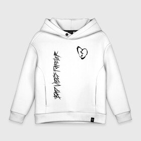 Детское худи Oversize хлопок с принтом BAD VIBES FOREVER в городе Новоалтайск, френч-терри — 70% хлопок, 30% полиэстер. Мягкий теплый начес внутри —100% хлопок | боковые карманы, эластичные манжеты и нижняя кромка, капюшон на магнитной кнопке | Тематика изображения на принте: bad | forever | tentacion | vibes | xtentacion | xxxtentacion | икс | тентасьён | тентасьон