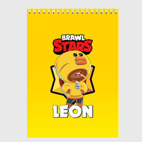 Скетчбук с принтом BRAWL STARS SALLY LEON в городе Новоалтайск, 100% бумага
 | 48 листов, плотность листов — 100 г/м2, плотность картонной обложки — 250 г/м2. Листы скреплены сверху удобной пружинной спиралью | brawl stars | leon | moba | sally leon | бравл старс | жанр | игра | леон | утка