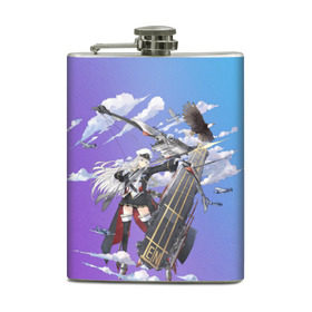 Фляга с принтом Azur Lane в городе Новоалтайск, металлический корпус | емкость 0,22 л, размер 125 х 94 мм. Виниловая наклейка запечатывается полностью | anime | azur lane | girl | аниме | девушка | лазурный путь