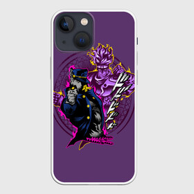 Чехол для iPhone 13 mini с принтом JoJo Bizarre Adventure в городе Новоалтайск,  |  | aureo | battle tendency | blood | crusaders | dio | giorno | giovanna | golden | jjba | jojo memes | jojos | jotaro | manga | phantom | stardust | vento aureo | wind | джо джо | манга