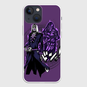 Чехол для iPhone 13 mini с принтом JoJo Bizarre Adventure в городе Новоалтайск,  |  | aureo | battle tendency | blood | crusaders | dio | giorno | giovanna | golden | jjba | jojo memes | jojos | jotaro | manga | phantom | stardust | vento aureo | wind | джо джо | манга