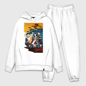 Мужской костюм хлопок OVERSIZE с принтом Кимэцу но яйба в городе Новоалтайск,  |  | anime | demon slayer | kimetsu no yaiba | аниме | клинок рассекающий демонов