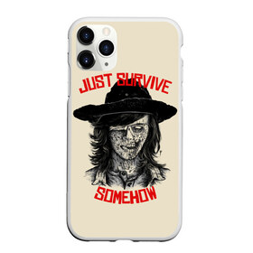 Чехол для iPhone 11 Pro матовый с принтом Gust survive smehow в городе Новоалтайск, Силикон |  | amc | carol | daryl | dixon | michonne | negan | reaction | rick | season 10 | twd | zombies | диксон | дэрил | зомби | мертвецы | мишонн | неган | реакция | рик | ходячие