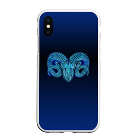 Чехол для iPhone XS Max матовый с принтом Знаки Зодиака Овен в городе Новоалтайск, Силикон | Область печати: задняя сторона чехла, без боковых панелей | архар | астрология | баран | гадания | горный баран | гороскоп | девушке | день рождения | другу | друзьям | жене | звезды | знак овна | знаки зодиака | зодиак | коллегам | коллеге | космос | мистика