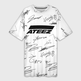 Платье-футболка 3D с принтом ATEEZ АВТОГРАФЫ в городе Новоалтайск,  |  | ateez | kpop | ёсан | минки | сан | сонхва | уён | хонджун | чонхо | эйтиз | юнхо