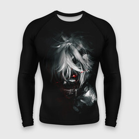 Мужской рашгард 3D с принтом Токийский гуль в городе Новоалтайск,  |  | anime | manga | tokyo ghoul | аниме | гуль | канеки | канеки кен | манга | одноглазый король | токийский гуль | тоука