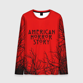 Мужской лонгслив 3D с принтом  AHS | AMERICAN HORROR STORY в городе Новоалтайск, 100% полиэстер | длинные рукава, круглый вырез горловины, полуприлегающий силуэт | ahs | american horror story | normal people scare me | американская история ужасов | нормальные люди пугают меня | сериал