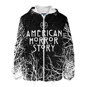 Мужская куртка 3D с принтом AHS AMERICAN HORROR STORY в городе Новоалтайск, ткань верха — 100% полиэстер, подклад — флис | прямой крой, подол и капюшон оформлены резинкой с фиксаторами, два кармана без застежек по бокам, один большой потайной карман на груди. Карман на груди застегивается на липучку | ahs | american horror story | normal people scare me | американская история ужасов | нормальные люди пугают меня | сериал