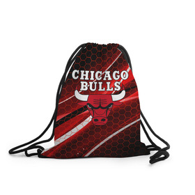 Рюкзак-мешок 3D с принтом CHICAGO BULLS в городе Новоалтайск, 100% полиэстер | плотность ткани — 200 г/м2, размер — 35 х 45 см; лямки — толстые шнурки, застежка на шнуровке, без карманов и подкладки | bulls | chicago | chicago bulls | nba | red bulls | usa | америка | быки | нба | сша | чикаго буллс