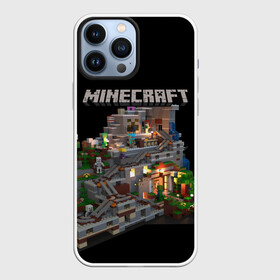 Чехол для iPhone 13 Pro Max с принтом MINECRAFT в городе Новоалтайск,  |  | Тематика изображения на принте: game | minecraft | блоки | игра | квадраты | компьютерная игра | крипер | майнкрафт