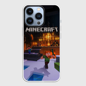 Чехол для iPhone 13 Pro с принтом MINECRAFT в городе Новоалтайск,  |  | game | minecraft | блоки | игра | квадраты | компьютерная игра | крипер | майнкрафт