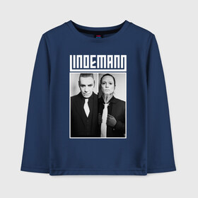 Детский лонгслив хлопок с принтом Lindemann в городе Новоалтайск, 100% хлопок | круглый вырез горловины, полуприлегающий силуэт, длина до линии бедер | industrial | lindemann | metal | pain | peter | rammstein | rock | tagtgren | till | индастриал | линдеманн | метал | петер | пэйн | раммштайн | рок | тилль | тэгтгрен