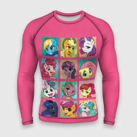 Мужской рашгард 3D с принтом My little pony в городе Новоалтайск,  |  | applejack | little | magic | mlp | my | pinkie pie | pony | rainbow dash | rarity | sto luchshih detskih printov | twilight | дракон | дружба | единорог | искорка | пони | селестия | спайк | сумеречная | это чудо