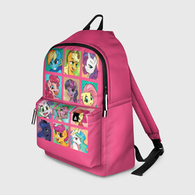 Рюкзак 3D с принтом My little pony в городе Новоалтайск, 100% полиэстер | лямки с регулируемой длиной, сверху петелька, чтобы рюкзак можно было повесить на вешалку. Основное отделение закрывается на молнию, как и внешний карман. Внутри два дополнительных кармана, один из которых закрывается на молнию. По бокам два дополнительных кармашка | applejack | little | magic | mlp | my | pinkie pie | pony | rainbow dash | rarity | sto luchshih detskih printov | twilight | дракон | дружба | единорог | искорка | пони | селестия | спайк | сумеречная | это чудо