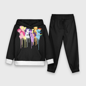 Детский костюм 3D (с толстовкой) с принтом My little pony в городе Новоалтайск,  |  | Тематика изображения на принте: applejack | little | magic | mlp | my | pinkie pie | pony | rainbow dash | rarity | twilight | дракон | дружба | единорог | искорка | пони | селестия | спайк | сумеречная | это чудо
